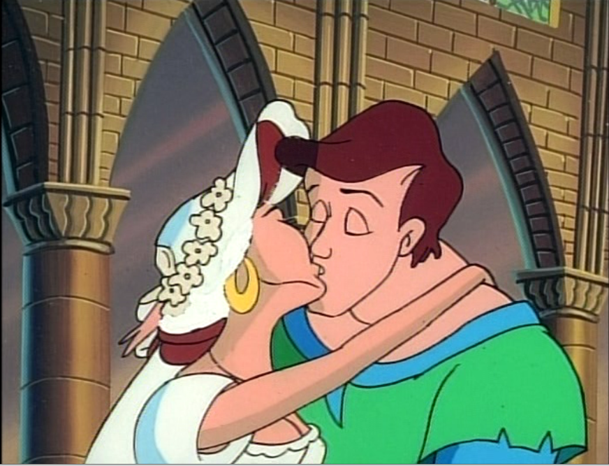Melody and Quasimodo getting married Enchanted Tales Hunchback of Notre Dame picture image