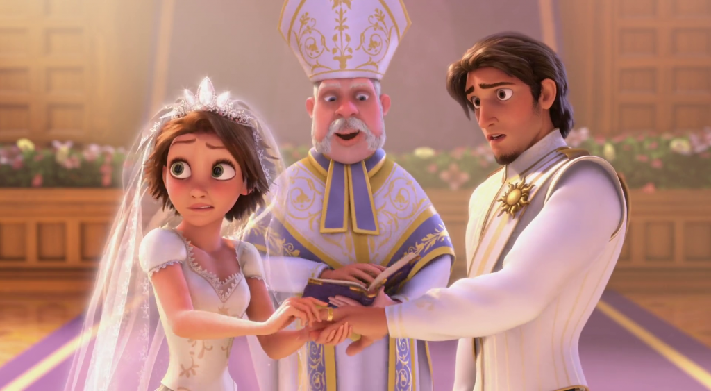 Rapunzel and Flynn at the Alter Tangled Ever After picture image