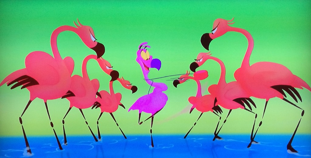 Flamingos and a yo-yo Fantasia 2000 picture image