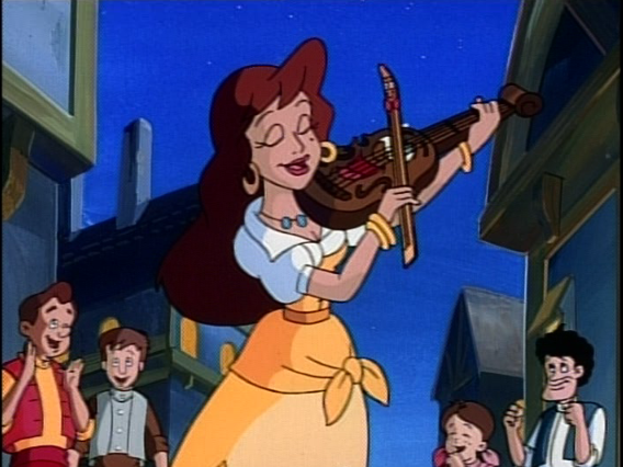 Melody playing the Violin Enchanted Tales Hunchback of Notre Dame  picture image 