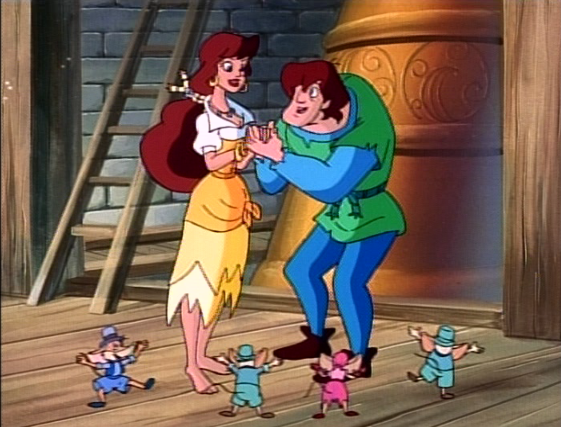 Melody and Quasimodo  with the random mice Enchanted Tales Hunchback of Notre Dame picture image