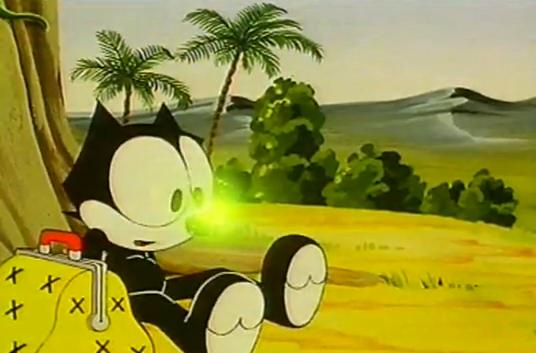 Felix meet Oriana's tear along with the bag in its normal state  Felix the Cat the Movie picture image