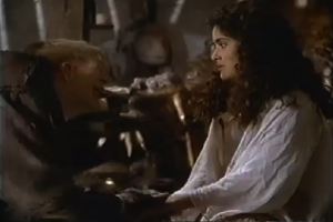 Salma Hayek as Esmeralda & Mandy Patinkin as Quasimodo, 1997 The Hunchback  picture image