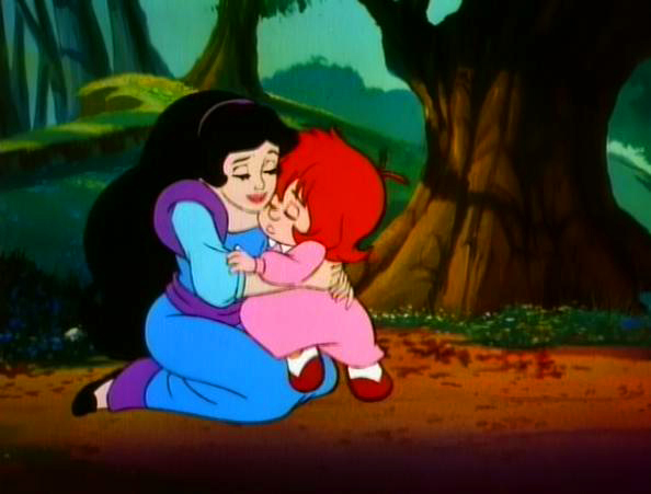 Snow White hugs Thunderella Happily Ever After picture image