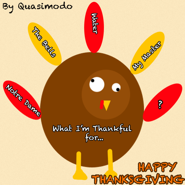 Quasimodo Turkey  Thanksgiving 2014 hunchback notre dame picture image