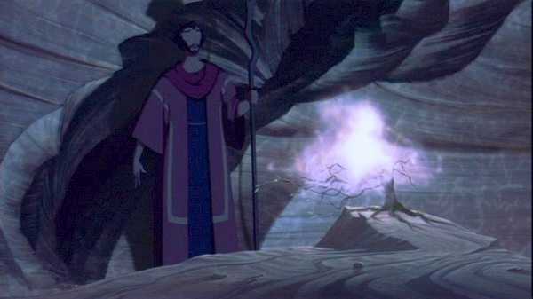 Moses and the burning brushThe Prince of Egypt Picture image