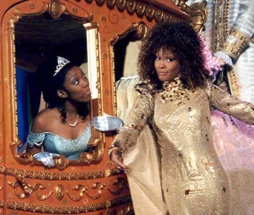 Brandy as Cinderella and Whitney Houston as The Fairy Godmother 1997 Cinderella picture image