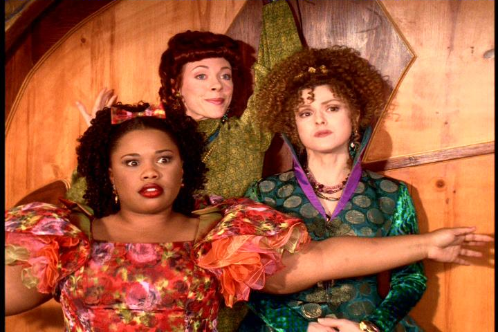 Bernadette Peters as the Stepmother with Veanne Cox and Natalie Desselle Reid as Stepsisters Calliope and Minerva 1997 Cinderella picture image