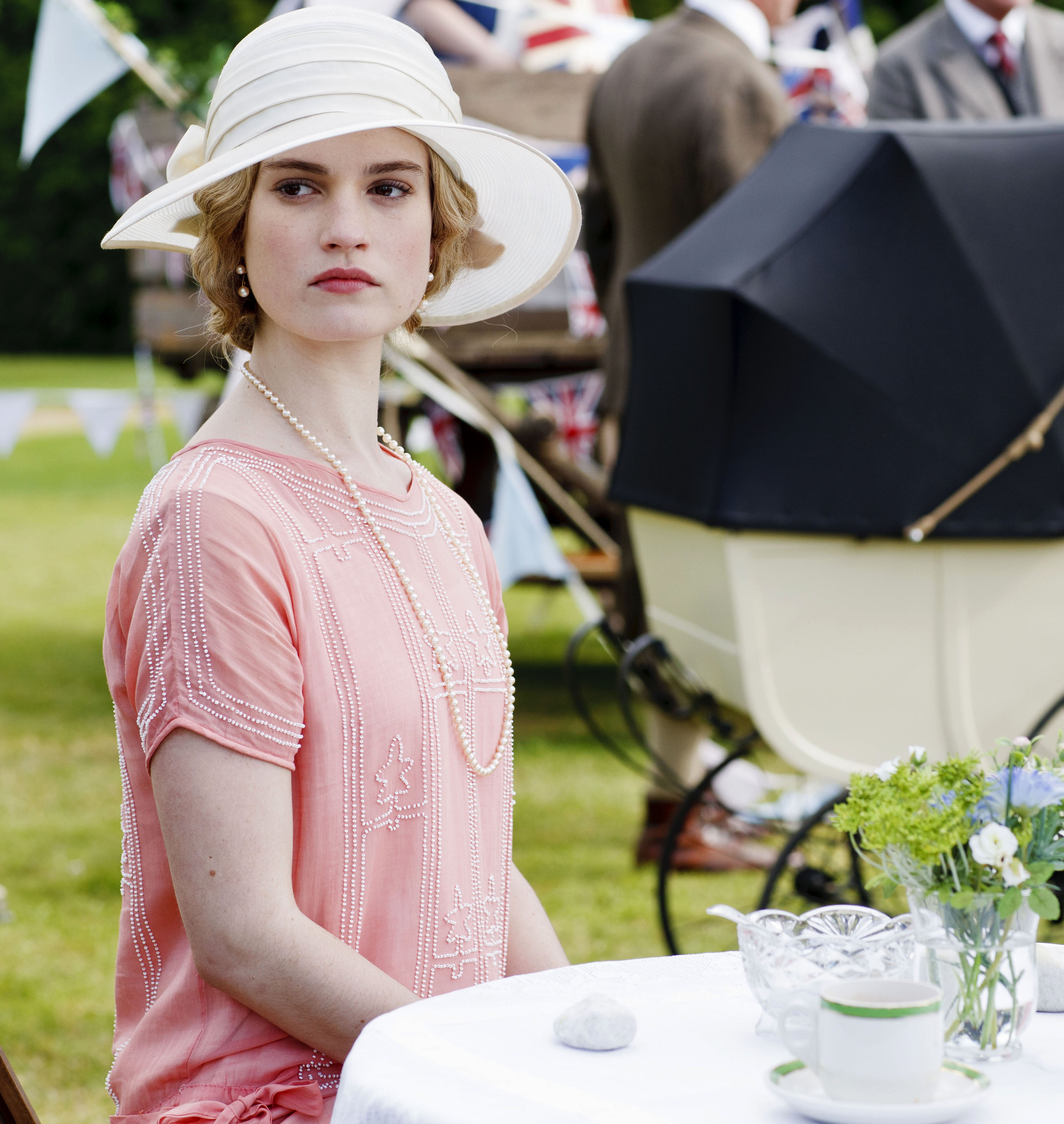 Lily James as Lady Rose MacClare Downton Abbey  picture image