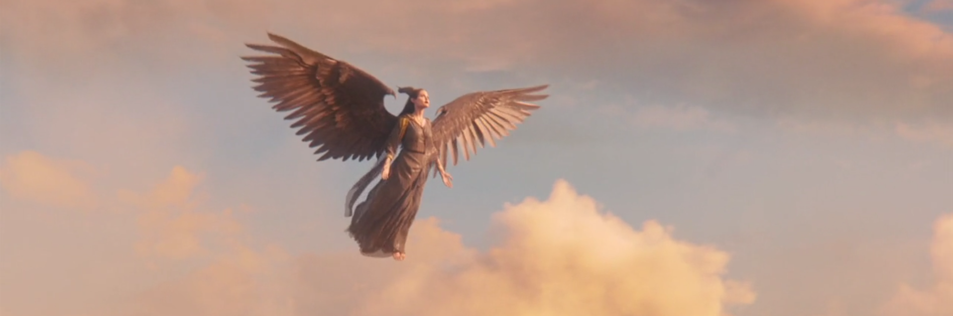 Angelina Jolie as Maleficent flying picture image