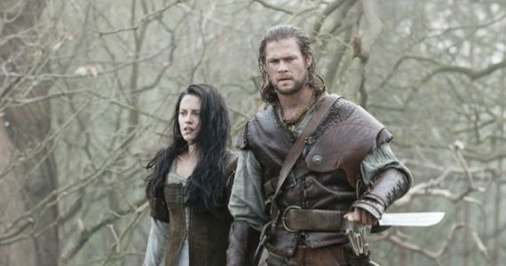 Kristen Stewart as Snow White & Chris Hemsworth as The Huntsmen Snow White and the Huntsmen picture image