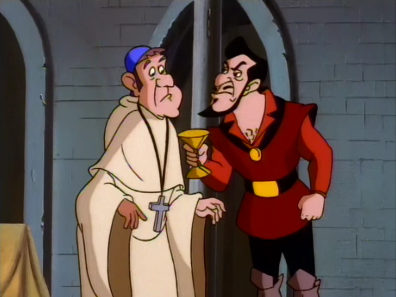 Frollo threatening the Archdeacon The Secret of the Hunchback picture image