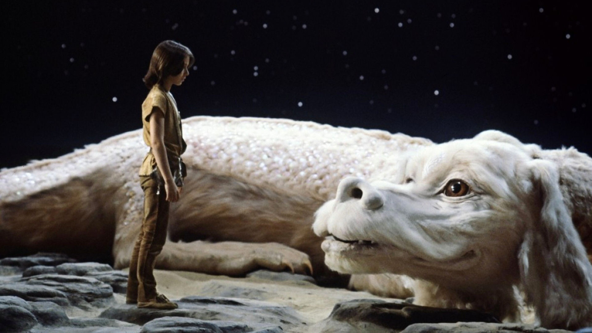 Noah Hathaway as Atreyu and Falkor The Neverending Story picture image