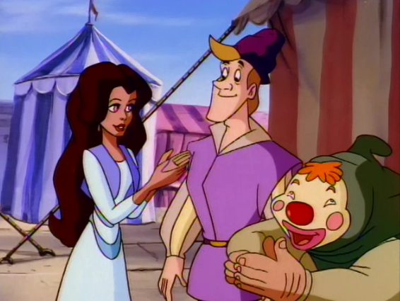 Esmeralda with Pierre and masked Quasimodo The Secret of the Hunchback picture image