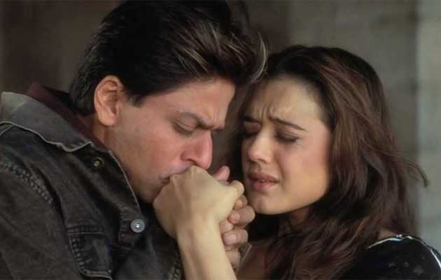 Shah Rukh Khan as Veer and Preity Zinta as Zaara in Veer-Zaara picture image