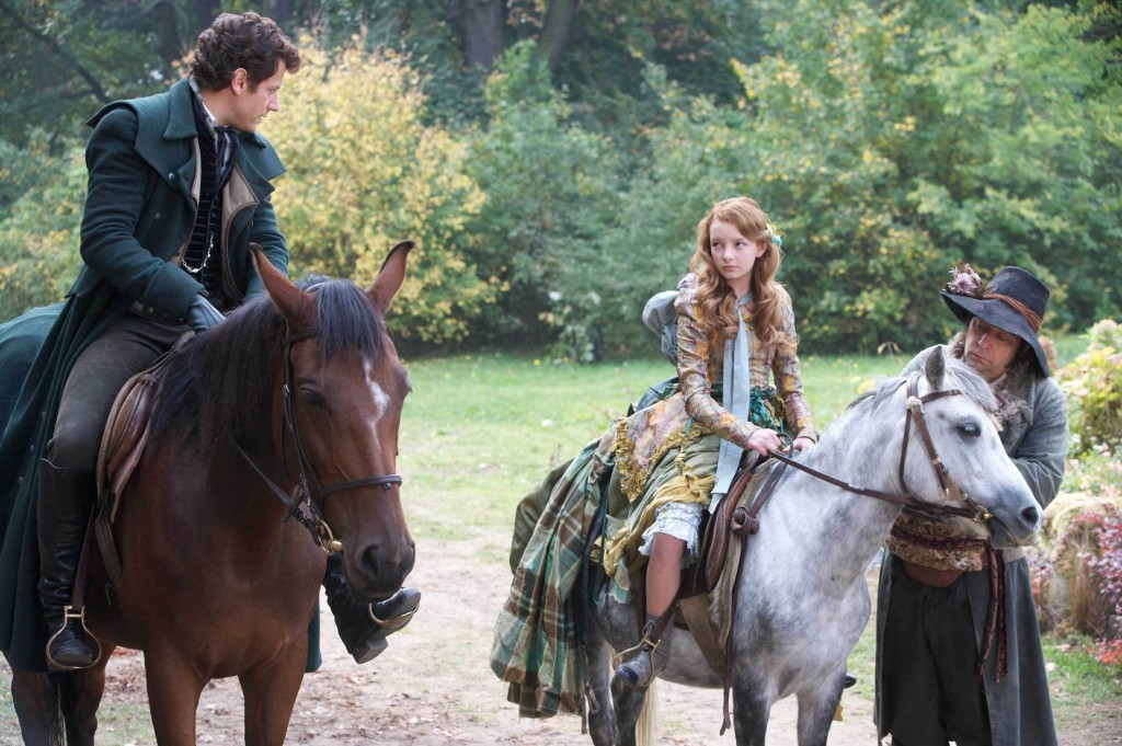 Dakota Blue Richards as Maria Merryweather & Ioan Gruffudd as Sir Benjamin Merryweather The Secret of Moonacre picture image