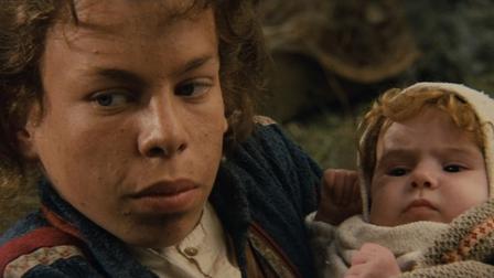 Warwick Davis as Willow with Elora Dunan Willow picture image