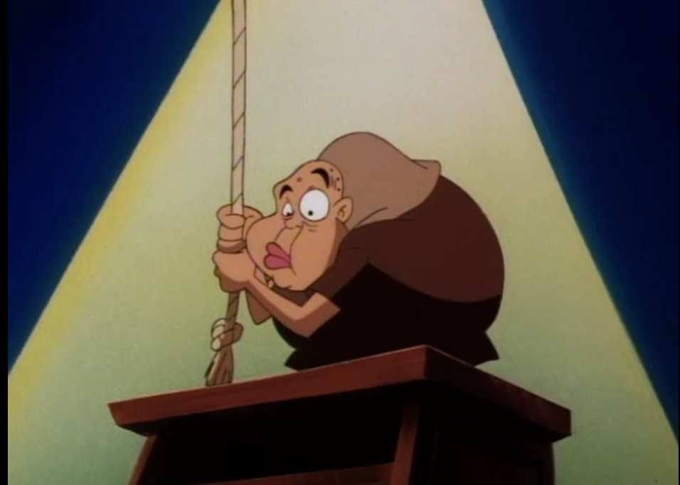 Quasimodo in Animaniacs hooked on a ceiling picture image