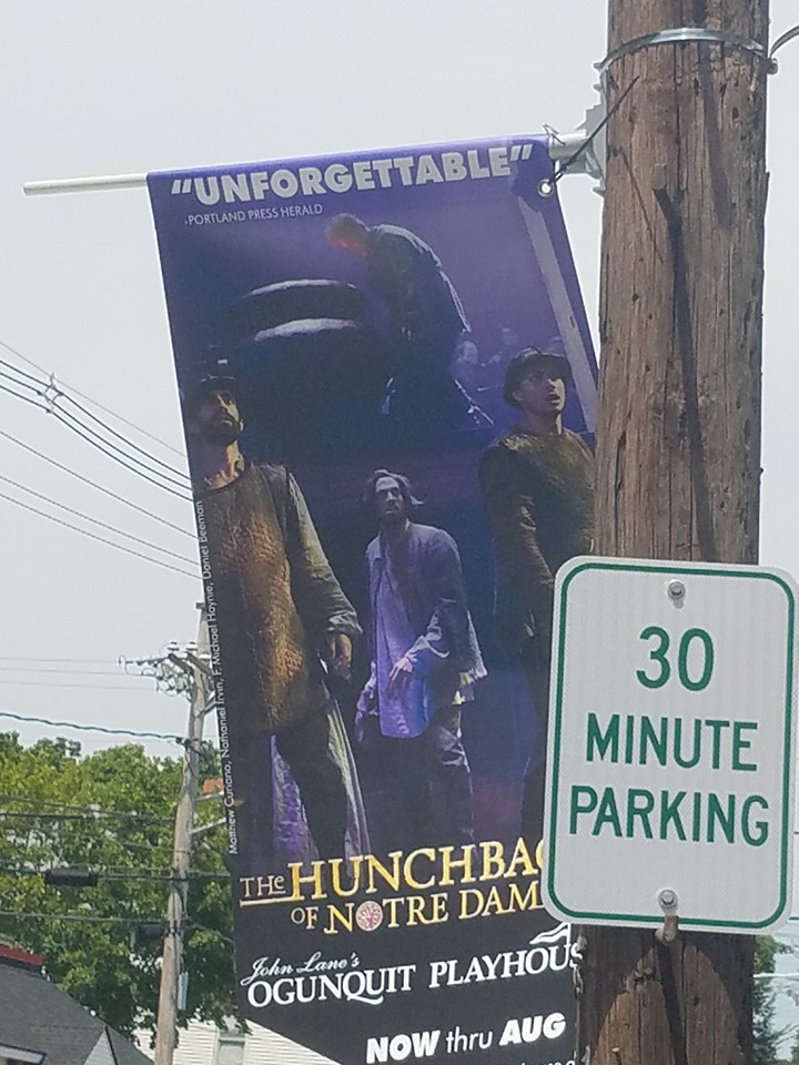 Ad of the Ogunquit's production of Hunchback of Notre Dame picture image