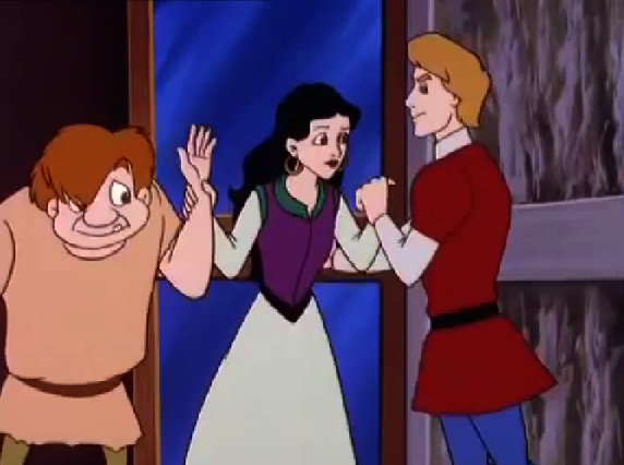 Esmeralda, Quasimodo and Phoebus Other Burbank Hunchback of Notre Dame picture image