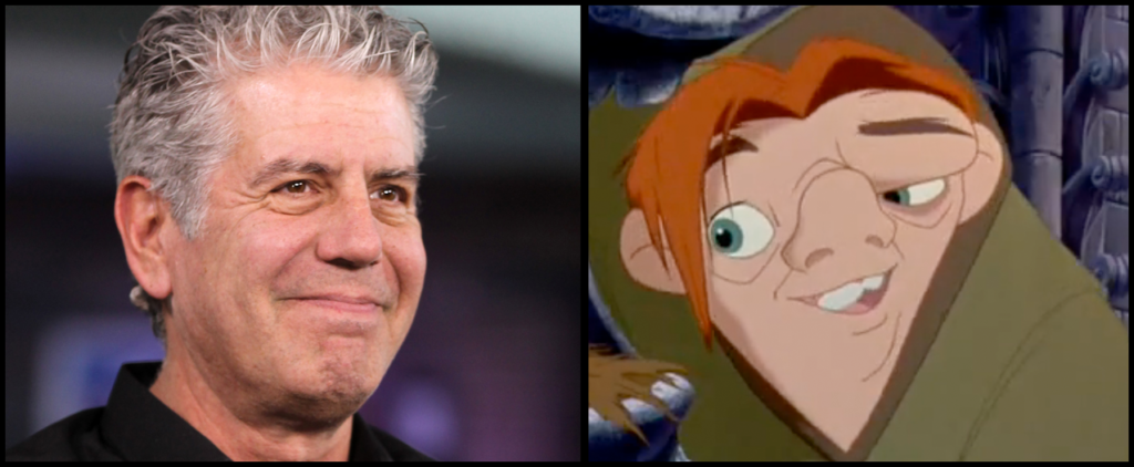 Anthony Bourdain and Quasimodo picture image