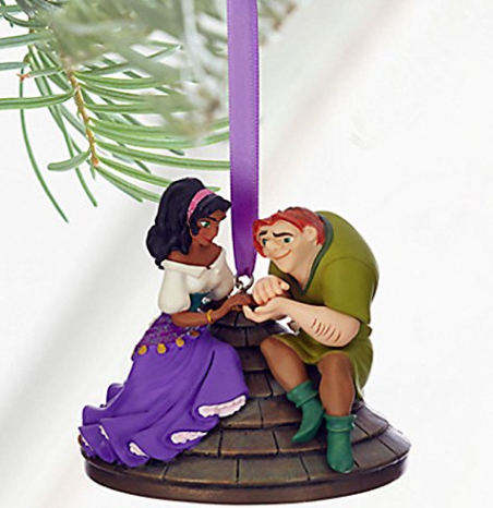 Disney Quasimodo and Esmeralda Christmas ornament Hunchback of Notre Dame picture image