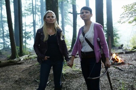 Jennifer Morrison as Emma Swan and Ginnifer Goodwin as Mary Margaret Once Upon a Time Season 2 Episode 3, Lady of the Lake picture image