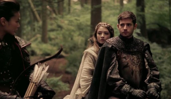 Sarah Bolger as Princess Aurora, Julian Morris as Prince Phillip & Jamie Chung as Mulan Once Upon a Time Season 2 Episode 1 Broken picture image