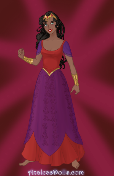 Star wars version of Disney's Esmeralda in her Red Dance costume, Azalea Sci-Fi Doll Game picture image