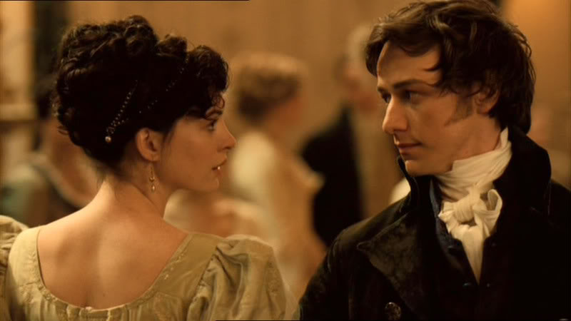 Anne Hathaway as Jane Austen & James McAvoy as Tom Lefroy Becoming Jane picture image