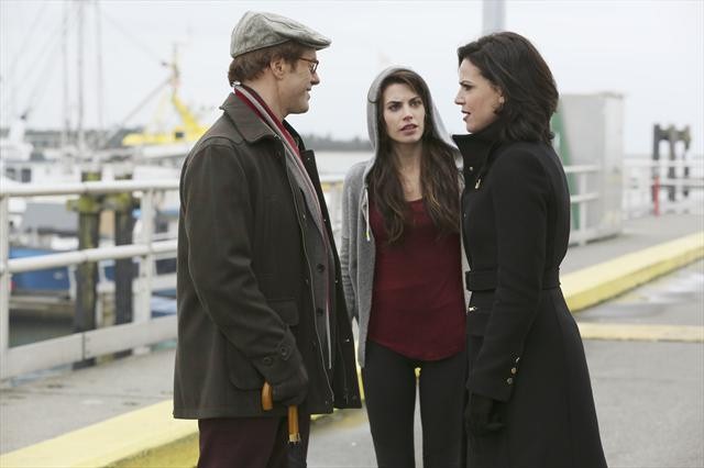 Lana Parrilla as Regina, Raphael Sbarge as Archie Hopper & Meghan Ory as Ruby, Once Upon a Time Season 2 Episode 10 The Cricket Game picture image