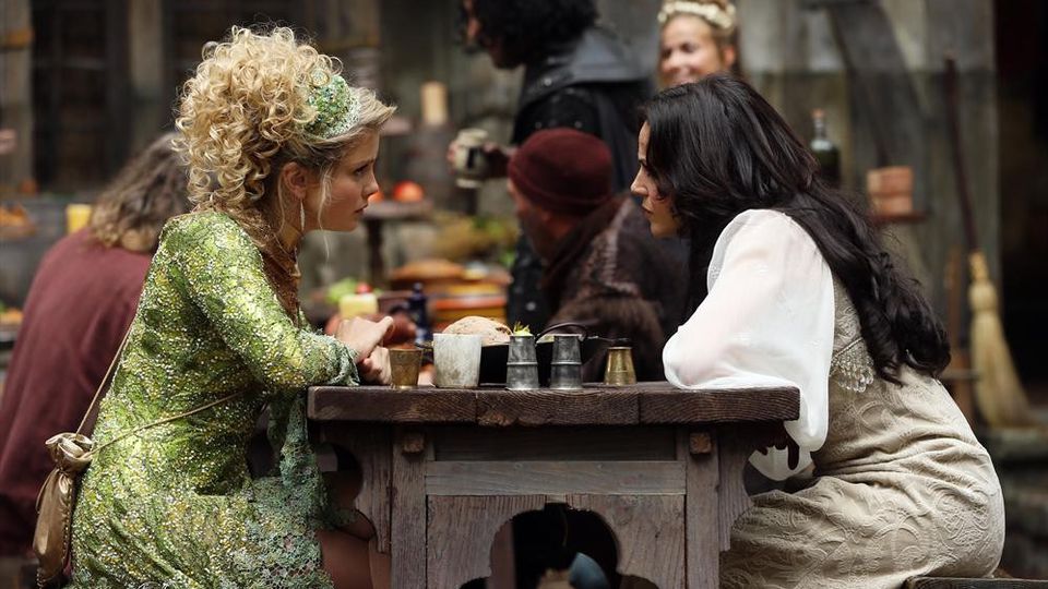 Lana Parrilla as Regina & Rose McIver as Tinker Bell, ABCs Once Upon a Time Season 3 Episode 03 Quite a Common Fairy Picture image