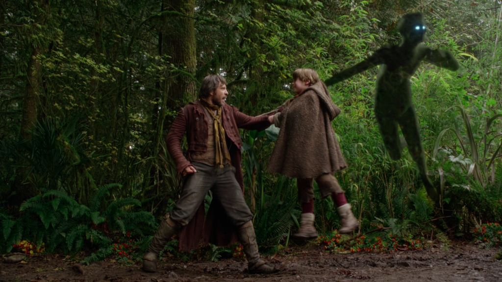 Stephen Lord as Malcolm & Wyatt Oleff as Young Rumplestiltskin, ABCs Once Upon a Time Season 3 Episode 08 Think Lovely Thoughts Picture image