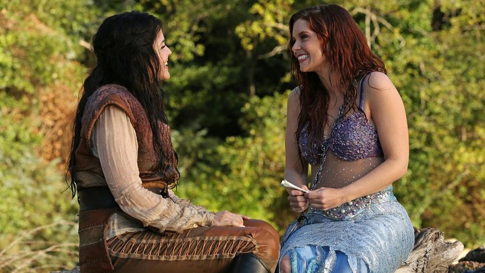 Ginnifer Goodwin as Snow White & Joanna Garcia Swisher as Ariel ABCs Once Upon a Time Season 3 Episode 06, Ariel Picture image