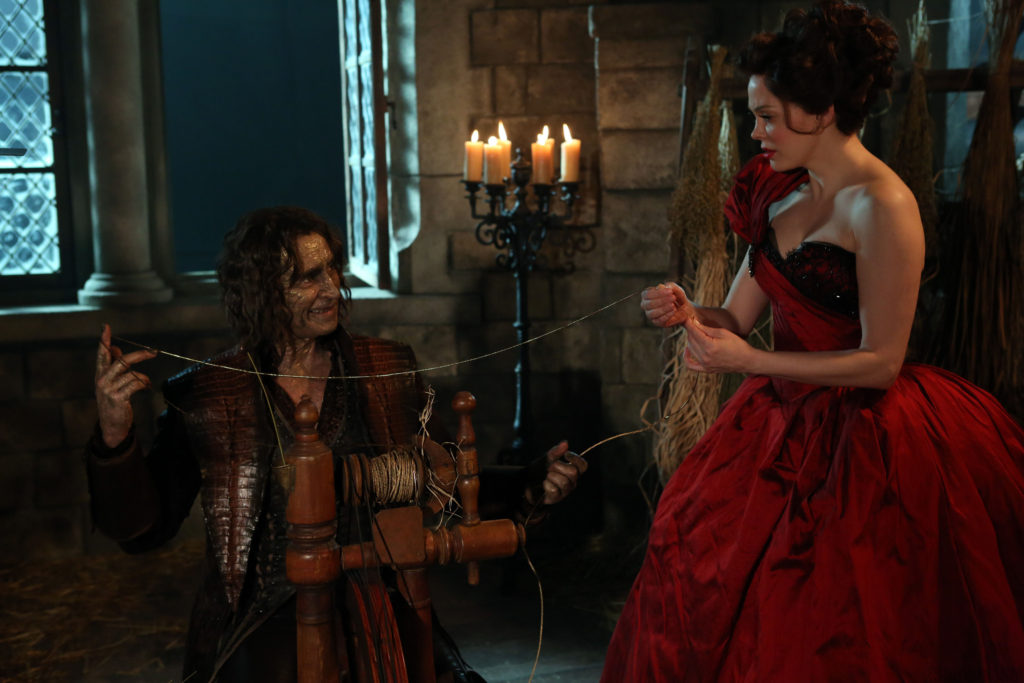 Robert Carlyle as Rumplestiltskin & Rose McGowan as Cora Season 2 Episode 16 Miller's Daughter ABC Once Upon a Time picture image