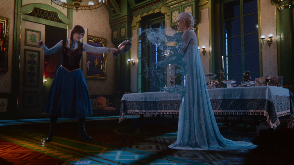 Georgina Haig as Elsa & Elizabeth Lail as Anna ABC Once Upon a Time Smash the Mirror Part 2 picture image