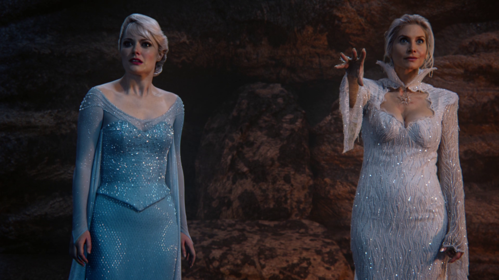 Georgina Haig as Elsa and Elizabeth Mitchell as The Snow Queen ABC Once Upon a Time RockyRoad picture image