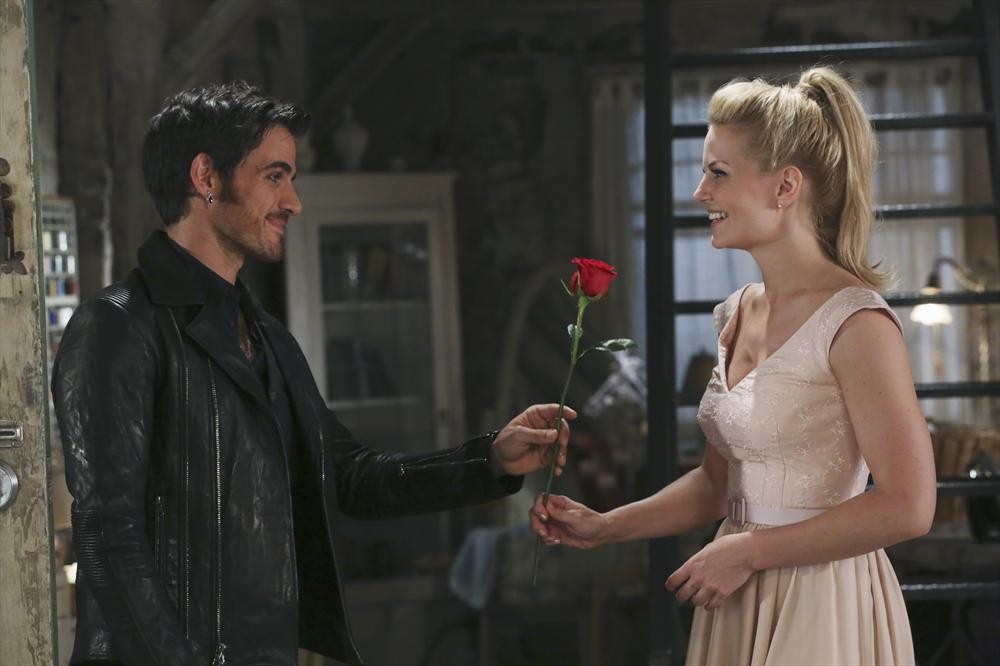 Colin O'Donoghue as Captain Hook & Jennifer Morrison as Emma Swan ABC Once Upon a Time picture image