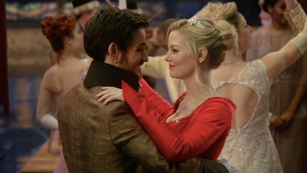 Colin O'Donoghue as Captain Hook & Jennifer Morrison as Emma Swan ABC's Once Upon a Time, Snow Drifts picture image