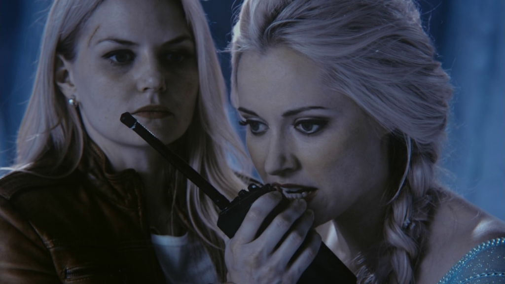 Jennifer Morrison as Emma Swan & Georgina Haig as Elsa ABC's Once Upon a Time White Out picture image