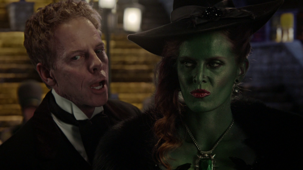 Greg Germann as Hades & Rebecca Mader as Zelena Once Upon a Time Season 5 Episode 16 Our Decay review picture image