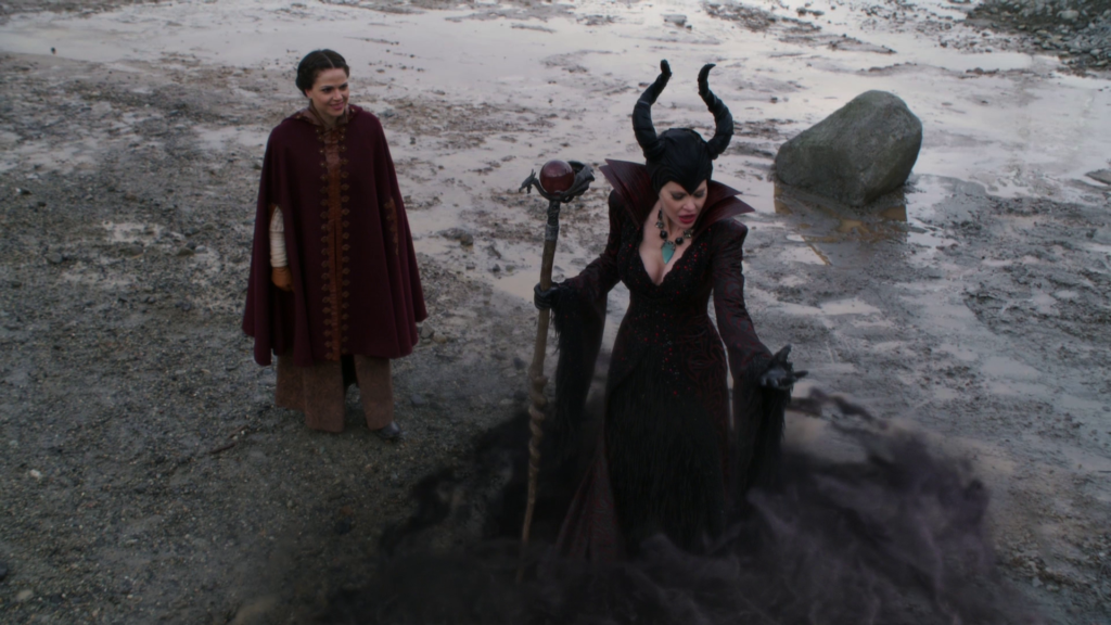Lana Parrilla as Regina & Kristin Bauer van Straten as Maleficent Once Upon a Time Season 04 Episode15 Enter The Dragon picture image