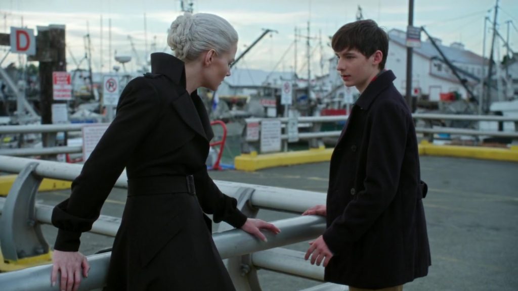 Jennifer Morrison as Emma Swan & Jared S. Gilmore as Henry Once Upon a Time Season 5 Episode 2 The Price review picture image