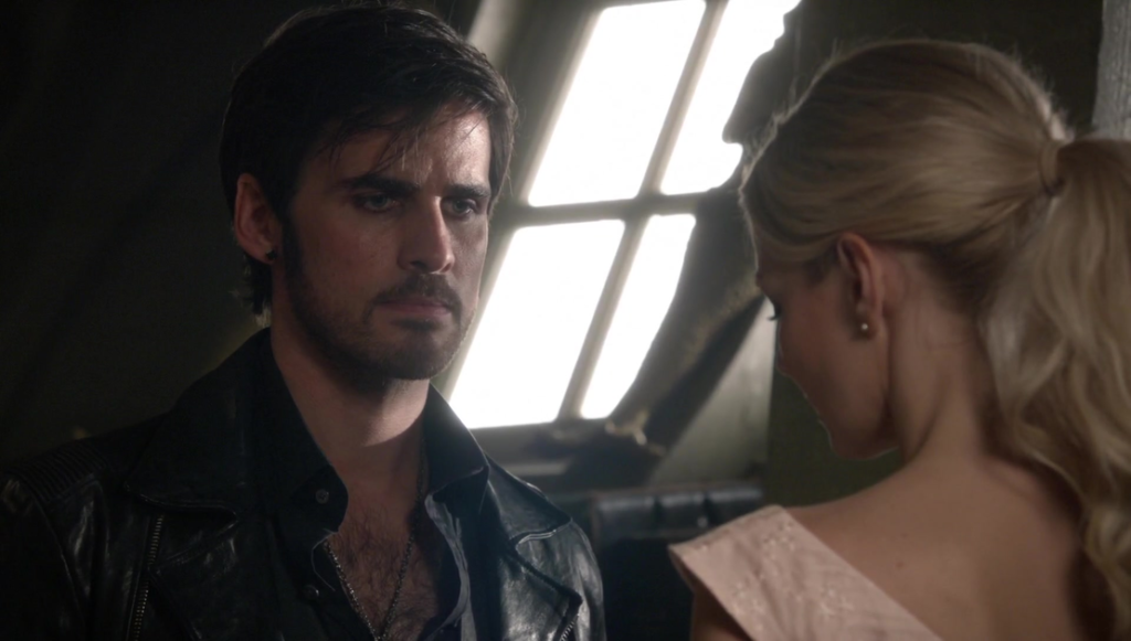  Colin O'Donoghue as Captain Hook & Jennifer Morrison as Emma Swan Once Upon a Time Season 5 Episode 3 Siege Perilous review picture image