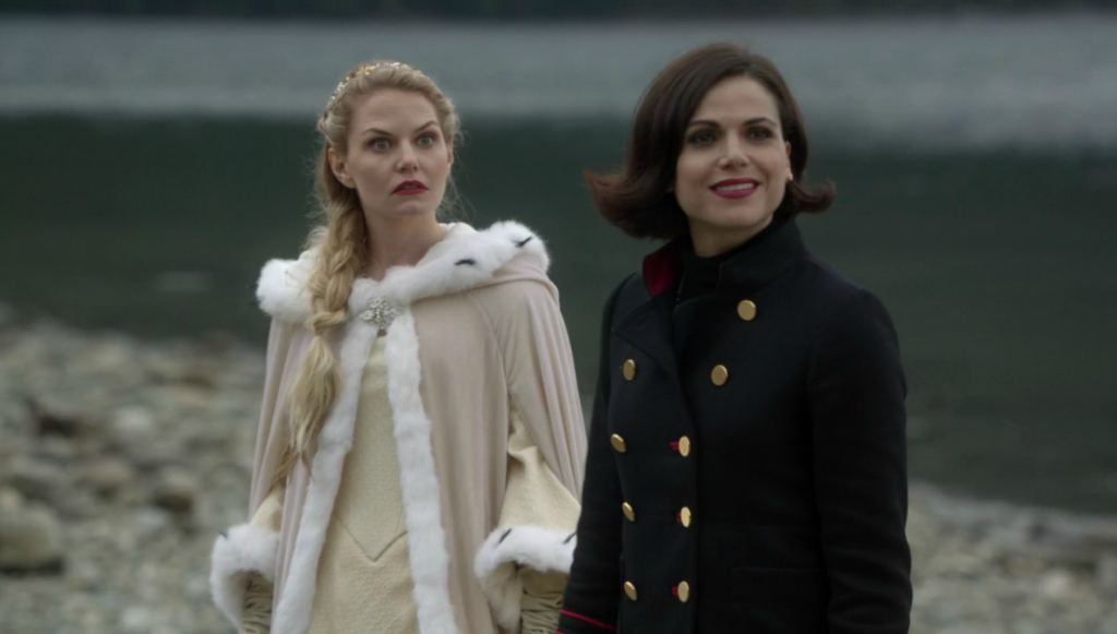 Jennifer Morrison as Emma & Lana Parrilla as Regina Once Upon a Time Season 6 Episode 11 Tougher Than the Rest picture image