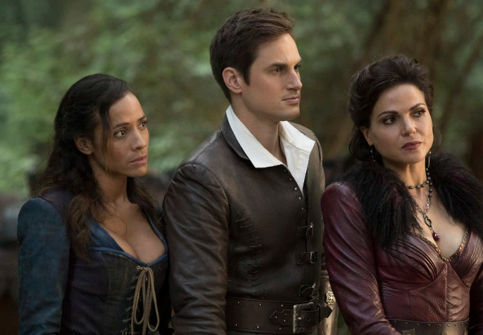 Dania Ramirez as Cinderella, Andrew J. West as Henry Mills & Lana Parrilla as Regina Once Upon a Time Season 7Episode 3 The Garden of the Forking Path picture image