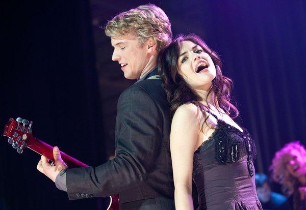 Lucy Hale as Katie and Freddie Stroma as Luke A Cinderella Story Once Upon a Song picture image