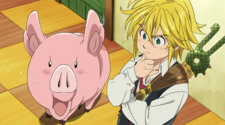 Meliodas and Hawk, The Seven Deadly Sins picture image