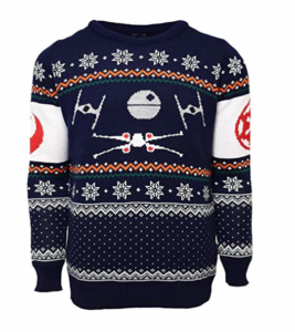 Star Wars Official X-Wing Vs. Tie Fighter Christmas Sweater picture image
