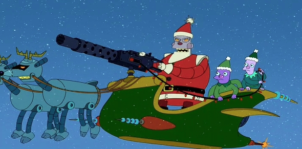 Futurama Santa picture image